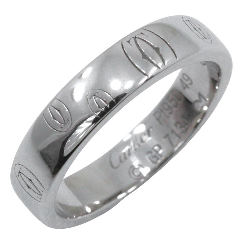 Cartier Happy Birthday Pt950platinum #9 Ladies 5.8g Ring