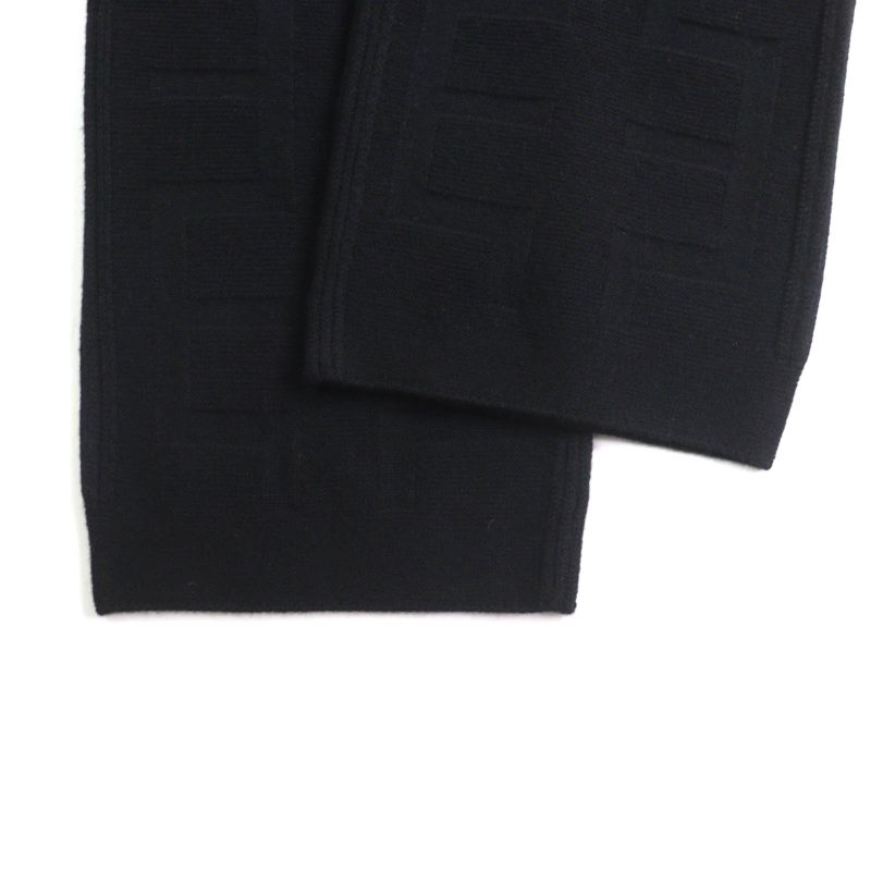 Hermes 22AW 2h2407da 100% Wool H Motif Knit Pants Bottoms Black 34 Made In