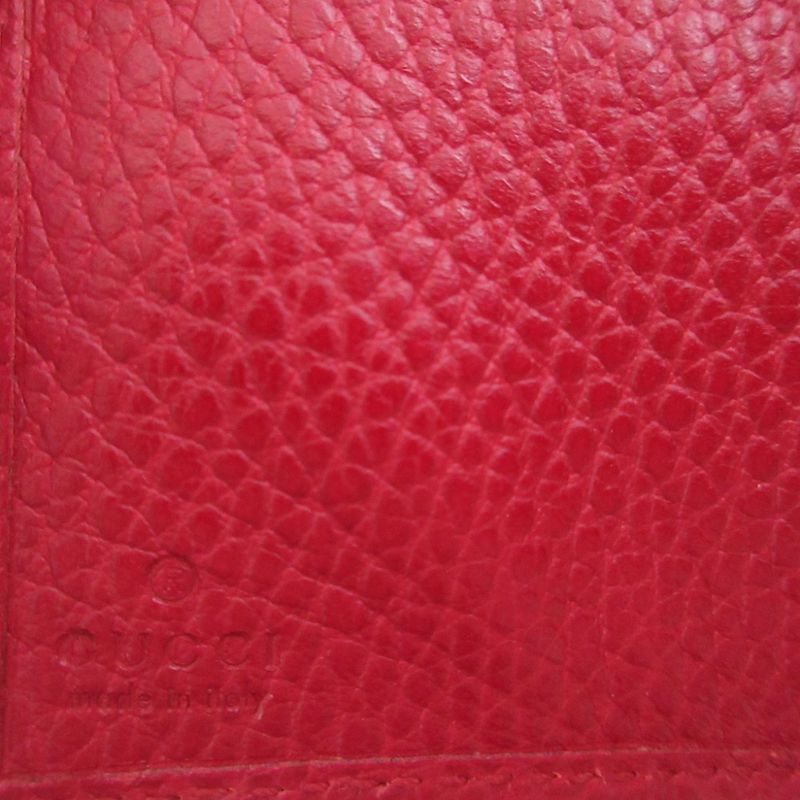 Gucci GG Marmont 523277 Compact Wallet Leather Red Bifold Wallet 0981 Gucci