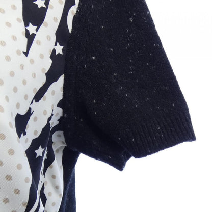 Hermes Bandana Print Navy & White Knit — view 7