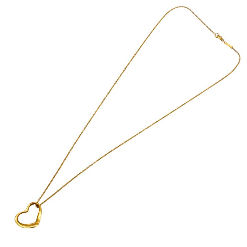 Tiffany & Co Tiffany & Co Open Heart Elsa Peretti Necklace 18K Yellow Gold 26g
