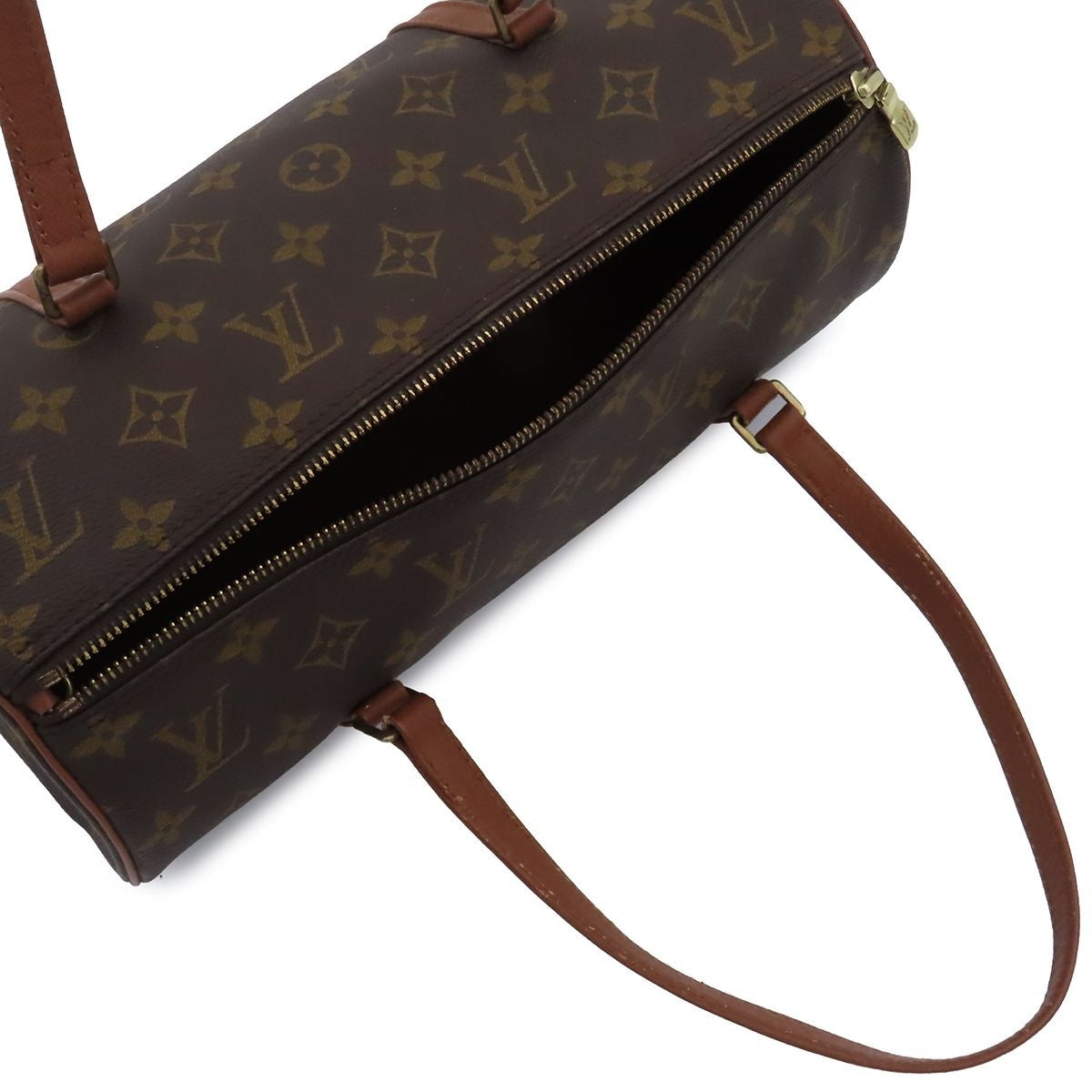 Louis Vuitton Papillon 30 Brown Gold Monogram Canvas Handbag — view 5
