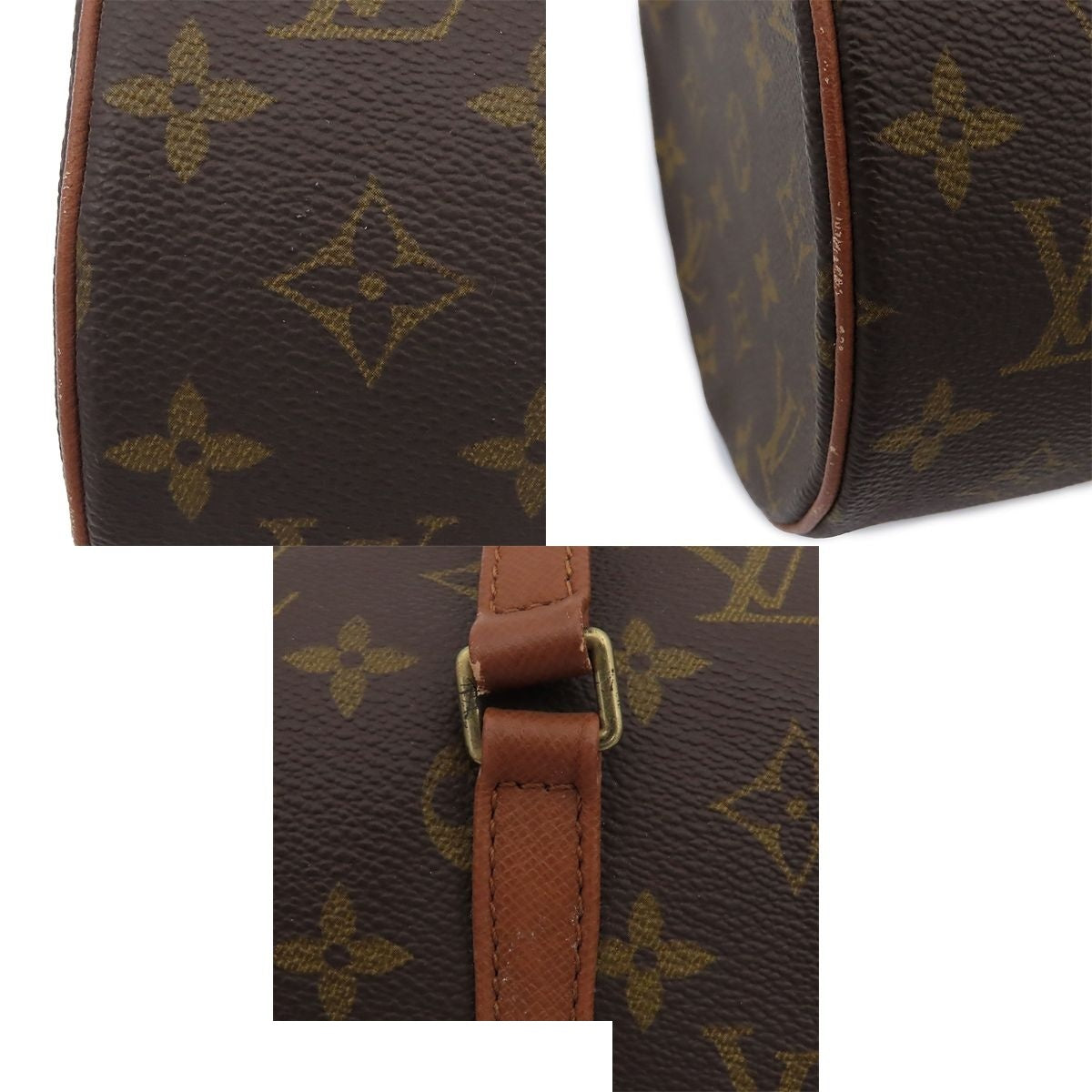 Louis Vuitton Papillon 30 Brown Gold Monogram Canvas Handbag — view 6