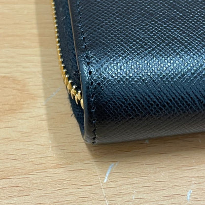 Prada Saffiano Round Zipper Long Wallet A25-1225