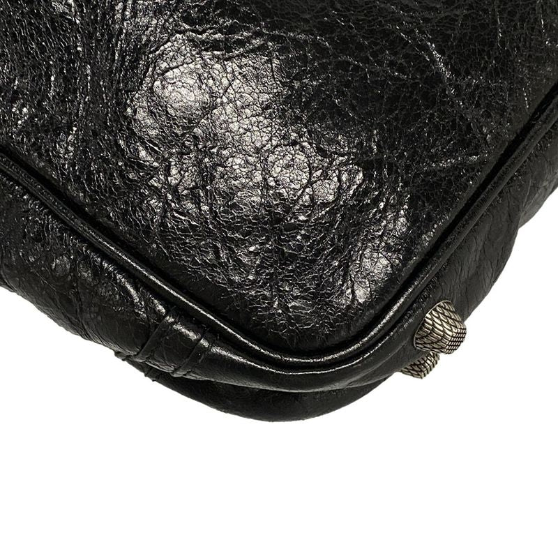 Balenciaga Shoulder Bag Le Cagor Crossbody Bag 719065 Black Lambskin