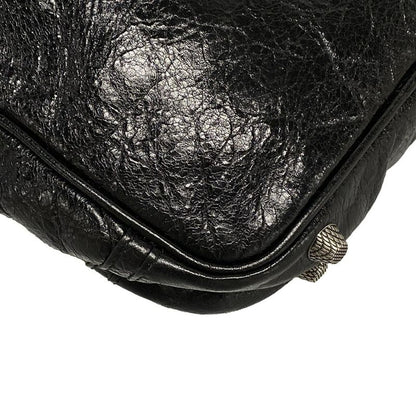 Balenciaga Shoulder Bag Le Cagor Crossbody Bag 719065 Black Lambskin