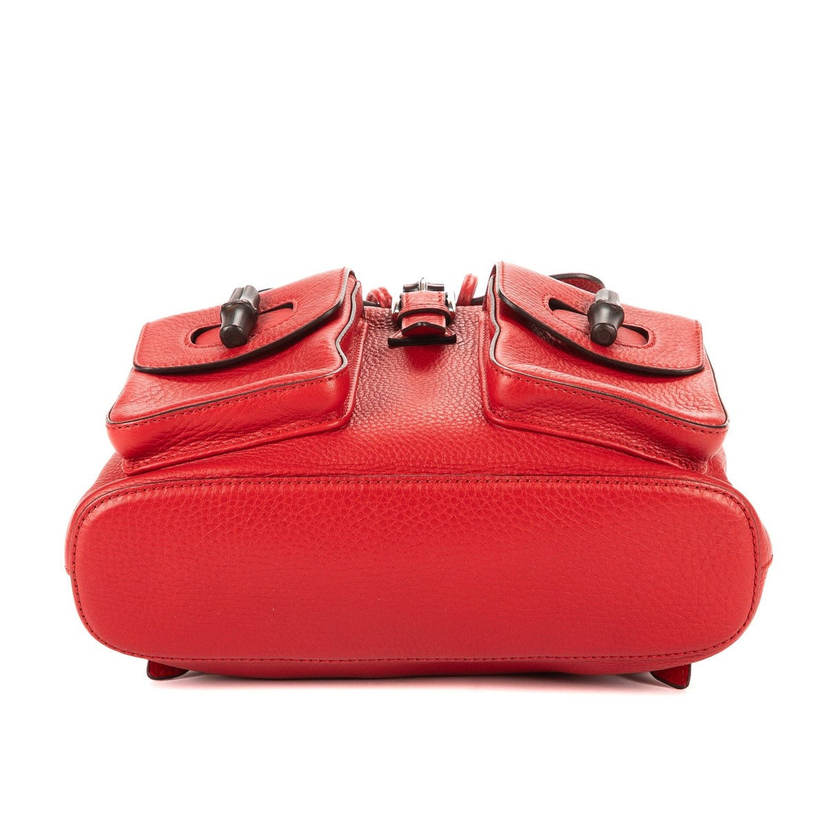 Gucci Bamboo Backpack Tassel Red Grain Leather — view 6