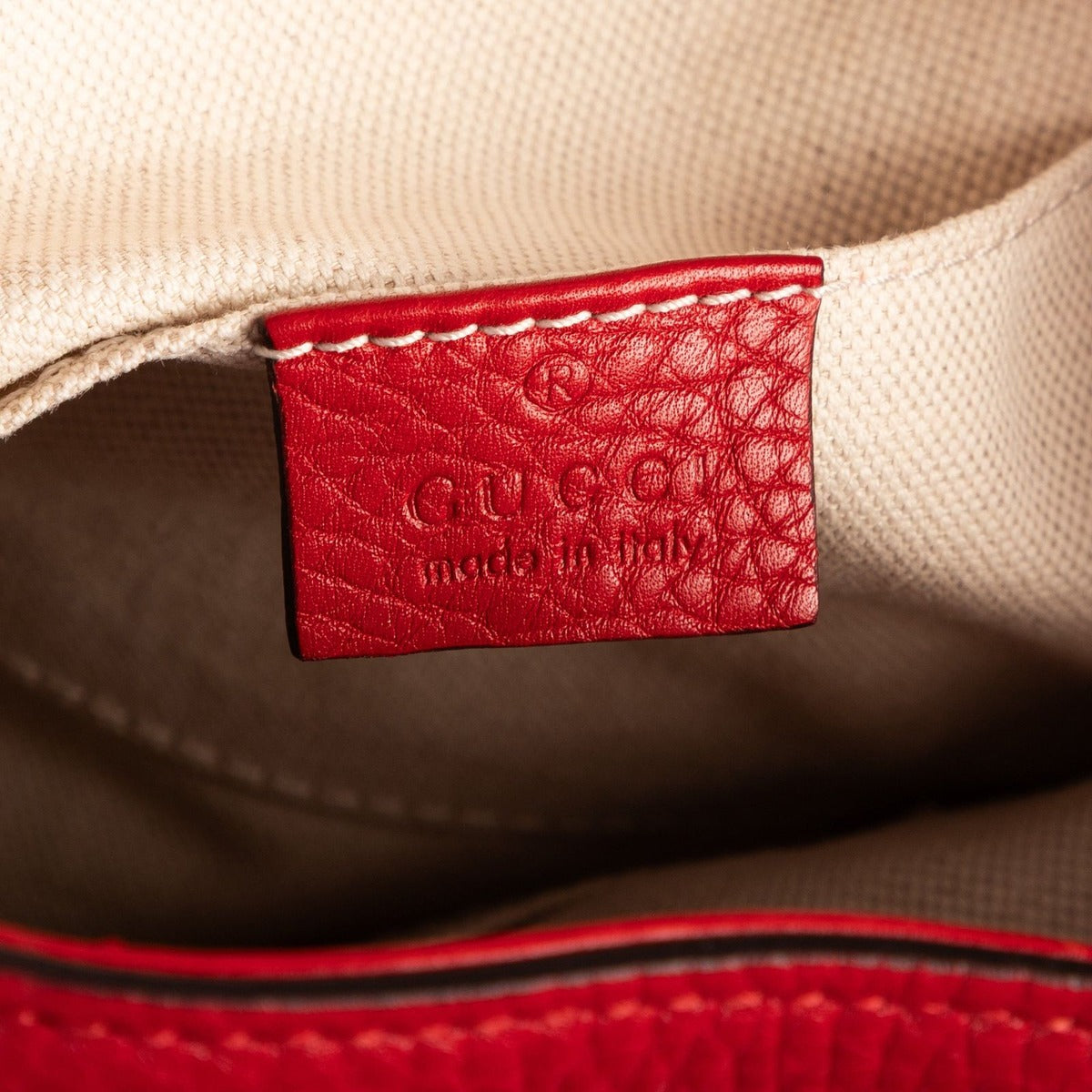 Gucci Bamboo Backpack Tassel Red Grain Leather — view 10