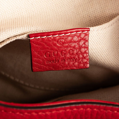 Gucci Bamboo Backpack Tassel Red Grain Leather — view 10