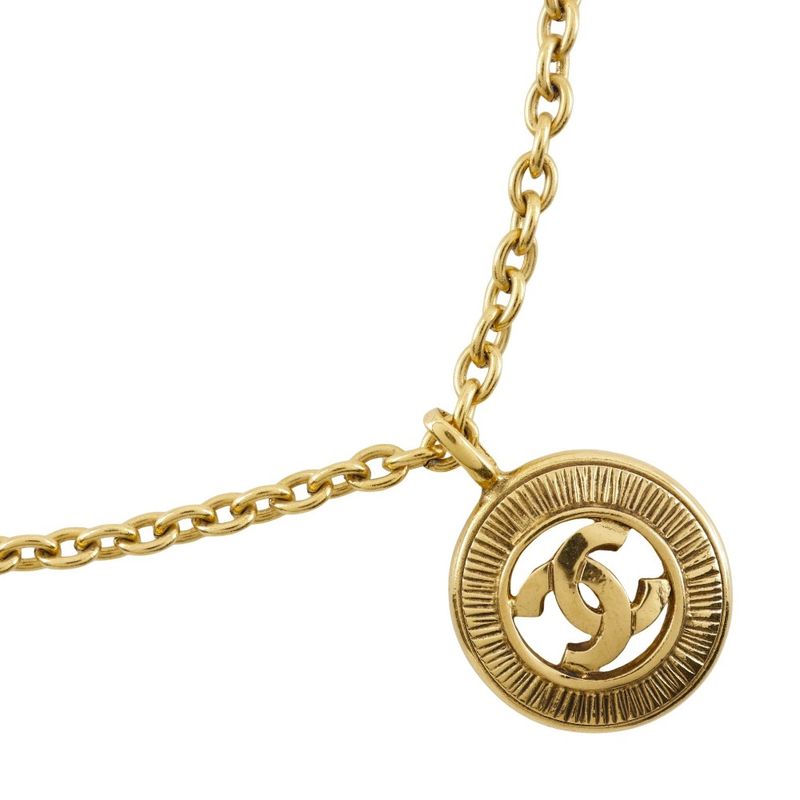 Chanel Coco Mark Vintage Gold Plated Ladies 20.8g Necklace