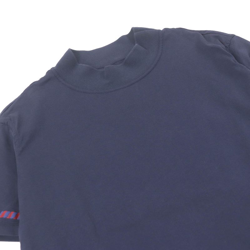 Hermes 23SS 3e4621dl Cartouche Chaine D'ancre Mock Neck Short Sleeve T-shirt