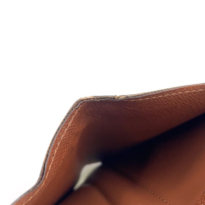 Louis Vuitton Trifold 2-fold Billfold Monogram PVC Brown Card Case M61731
