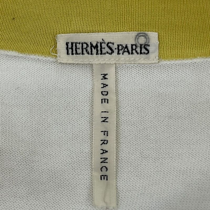 Hermes by Margiela Bicolor Cardigan Margiela Period Bicolor Cotton Cardigan Me