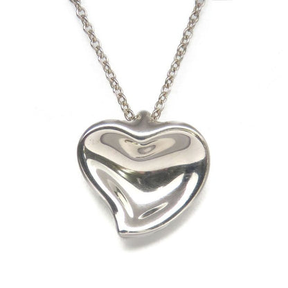 Tiffany & Co Necklace Curved Heart 925 Silver 4.3 g Elsa Peretti