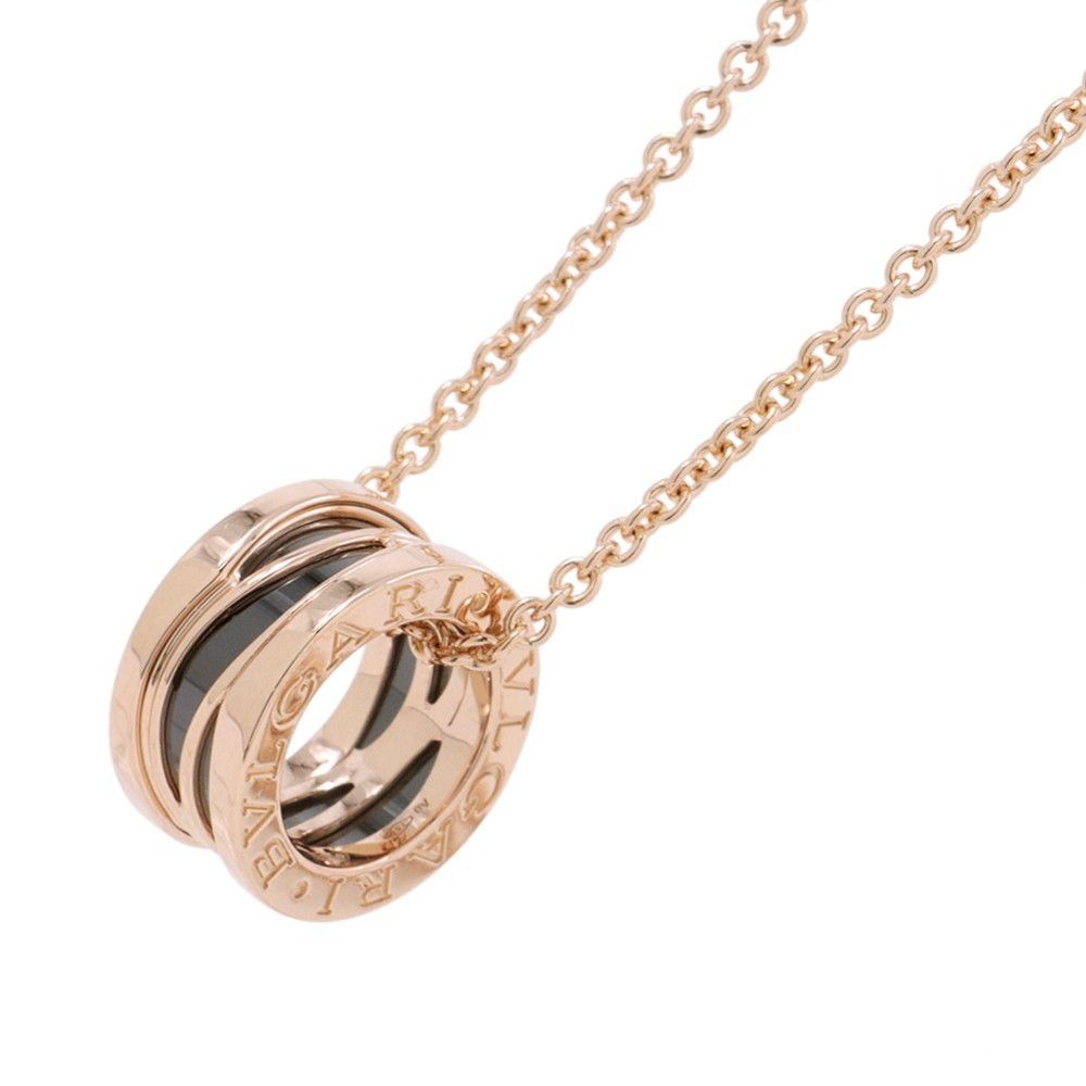 Bvlgari Necklace Legend 18K Pink Gold Black Ceramic