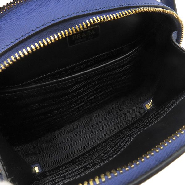 Prada 2way Bag Saffiano Odette 2way Bag Saffianoleather Blue Goldhardware Blue