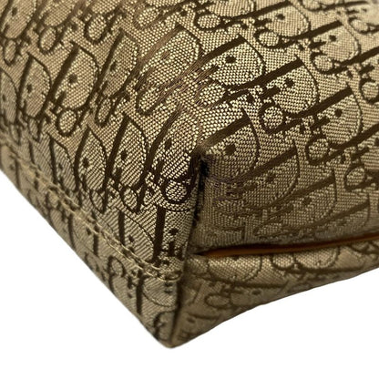 Dior/christian Dior Handbag Trotter Beige And Brown Mini Bag Leather