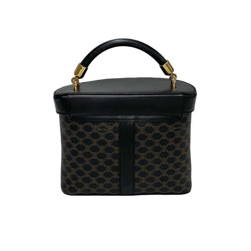 Celine Macadam Blason Pattern Triomphe Logo Hardware Leather 2-Way