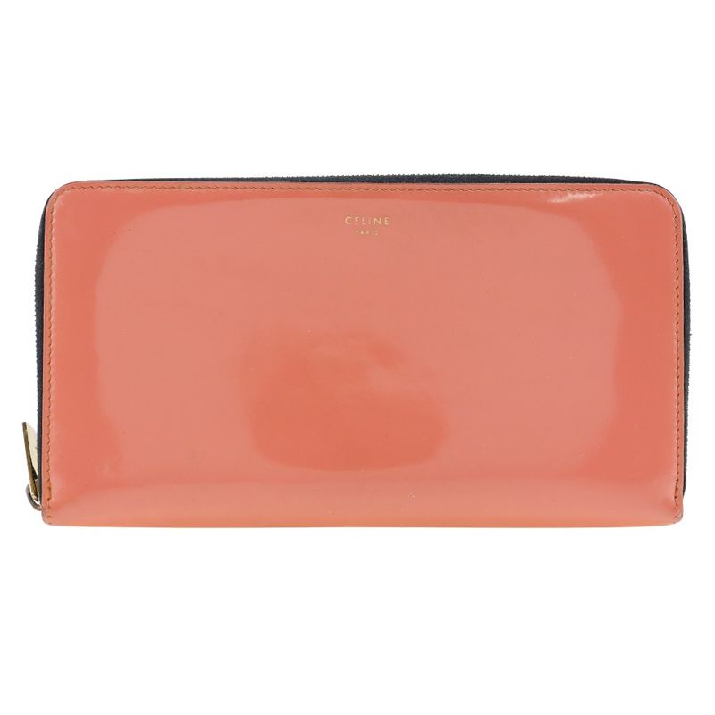 Celine Round Zipper Enamel Ladies Long Wallet