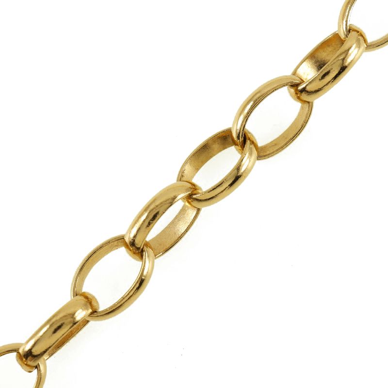 Chanel Round Logo Vintage Gold Plated Ladies 170g Necklace