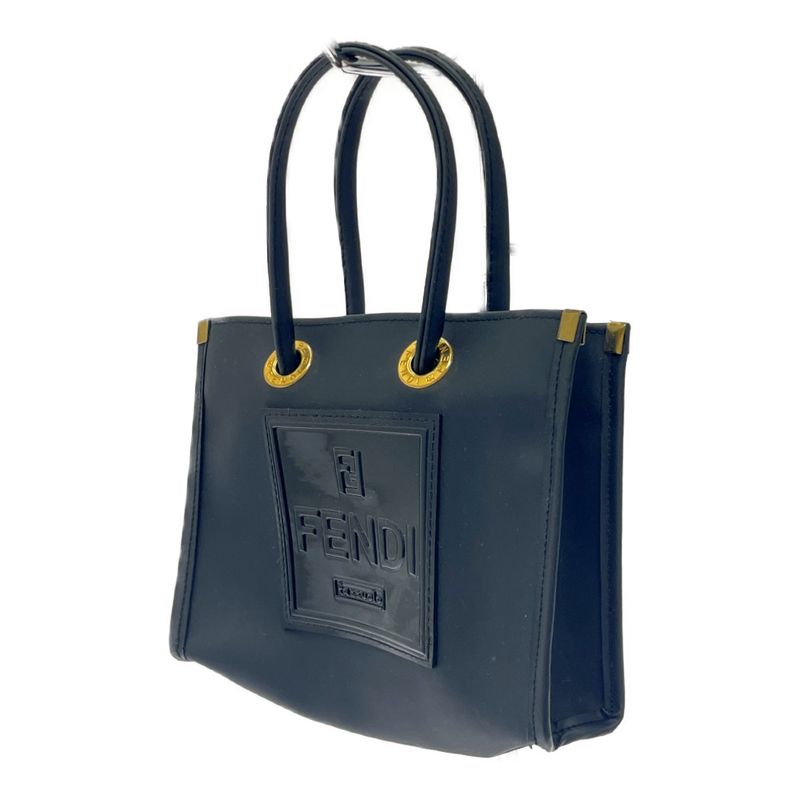 Fendi Enamel Mini Handbag Black 392005 Handbag
