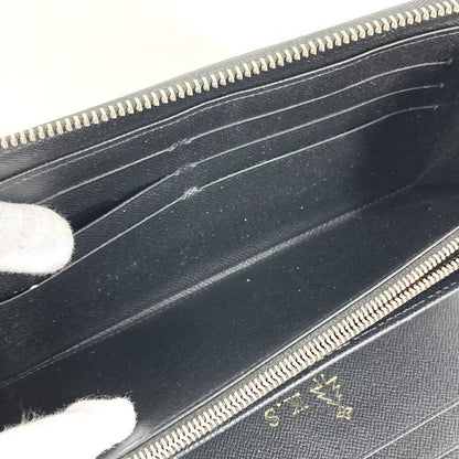 Louis Vuitton Long Wallet Zippy Organizer NM N60153 Damier Graphite Canvas Black