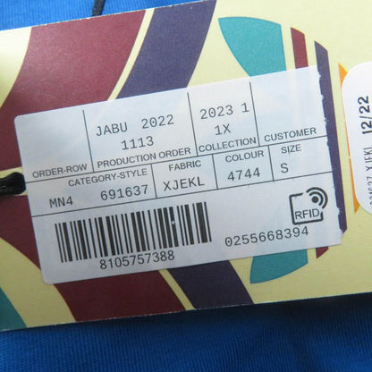 Gucci×adidas 691637 Cotton Trefoil Print Short Sleeve T-shirt Blue S Made In