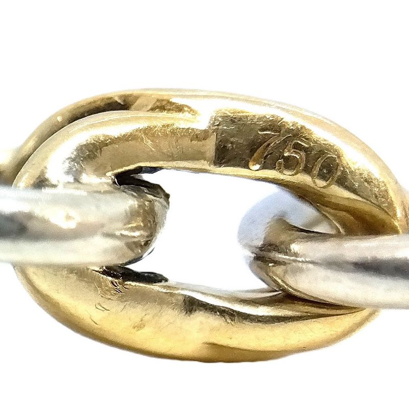 Tiffany & Co Tiffany & Co Cross Link Bracelet Sv925 151g 18K Yellow Gold Silver