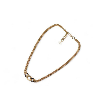 Christian Dior Necklace Vintage Rhinestone Black — view 3