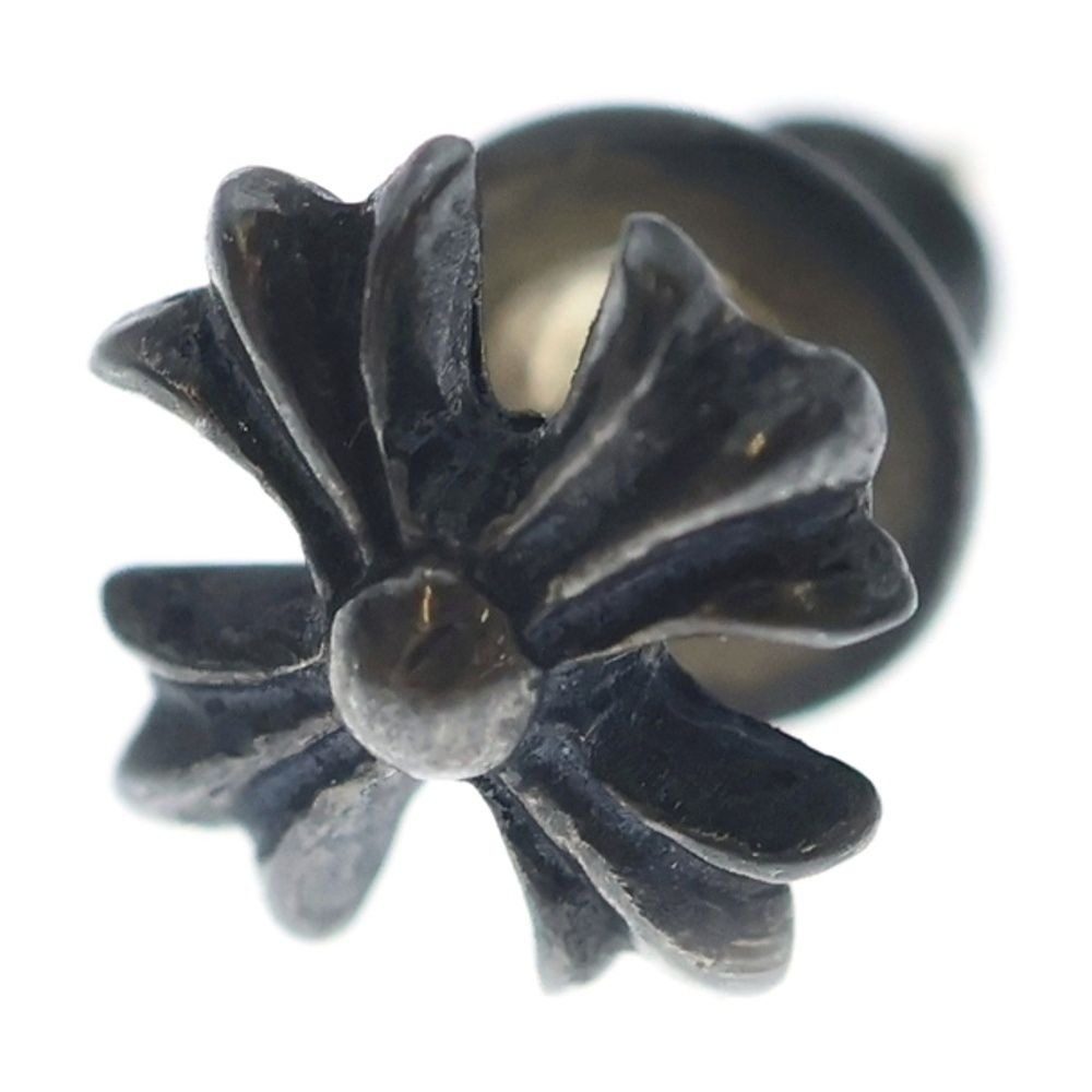 Chrome Hearts No2 CH Pls CH Plus Stud Earrings Silver
