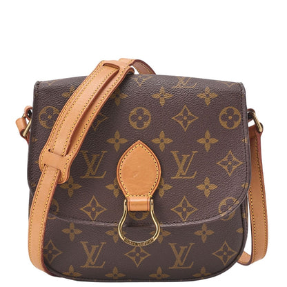 Louis Vuitton Monogram Mini Saint Cloud Shoulder Bag Brown