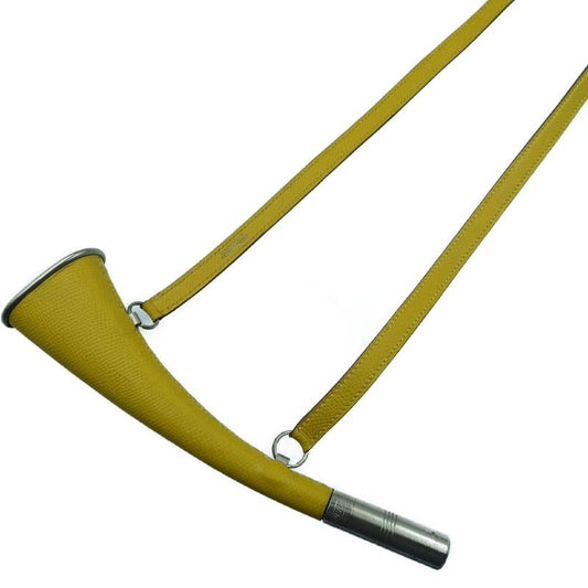 Hermes Necklace Courchevel Yellow