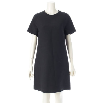 Christian Dior 24 SS Silk Bee Embroidery Short Sleeve Straight Dress