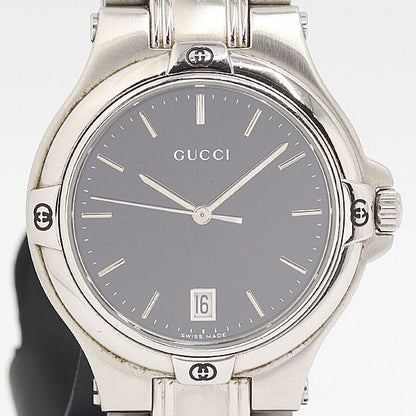 Gucci Quartz Date Black Dial Watch Kzk