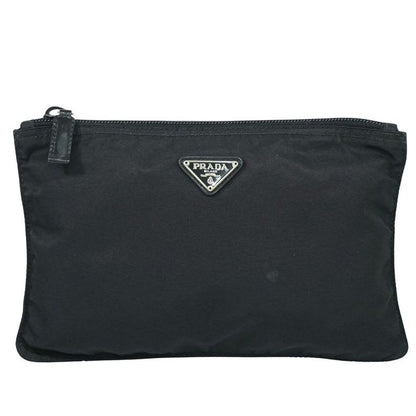 Prada Nylon Pouch Accessory Case Black Miscellaneous Goods