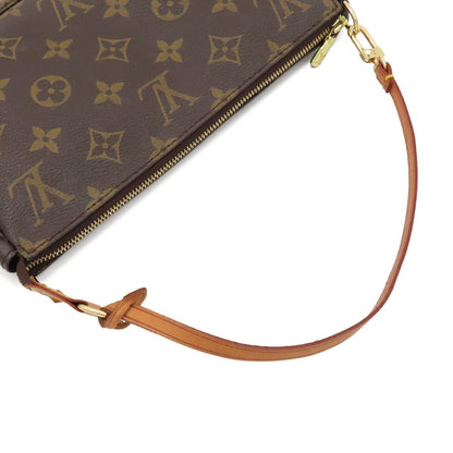 Louis Vuitton Pochette Soir Brown Gold Monogram Canvas Pouch — view 4