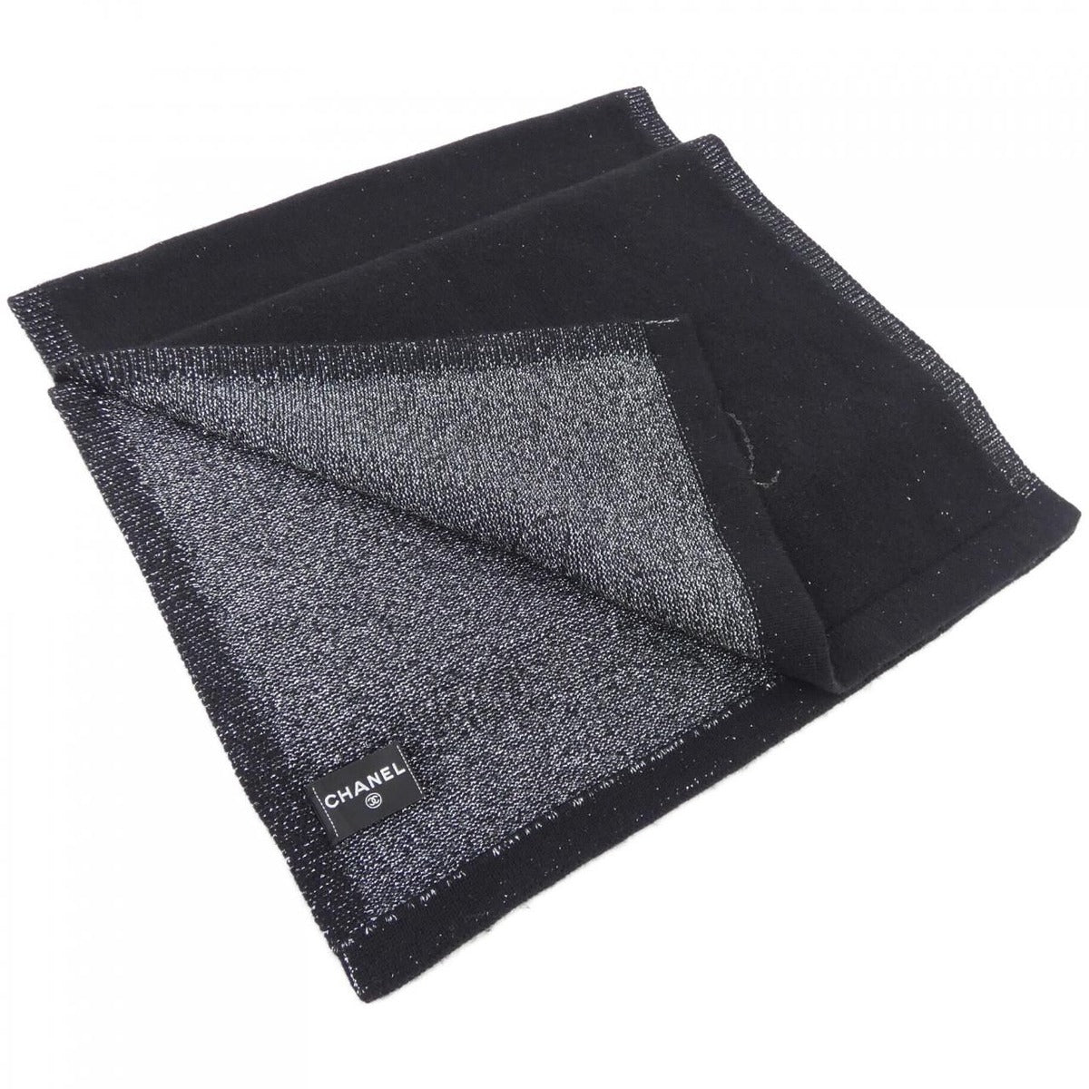 Chanel Scarf Cashmere Black