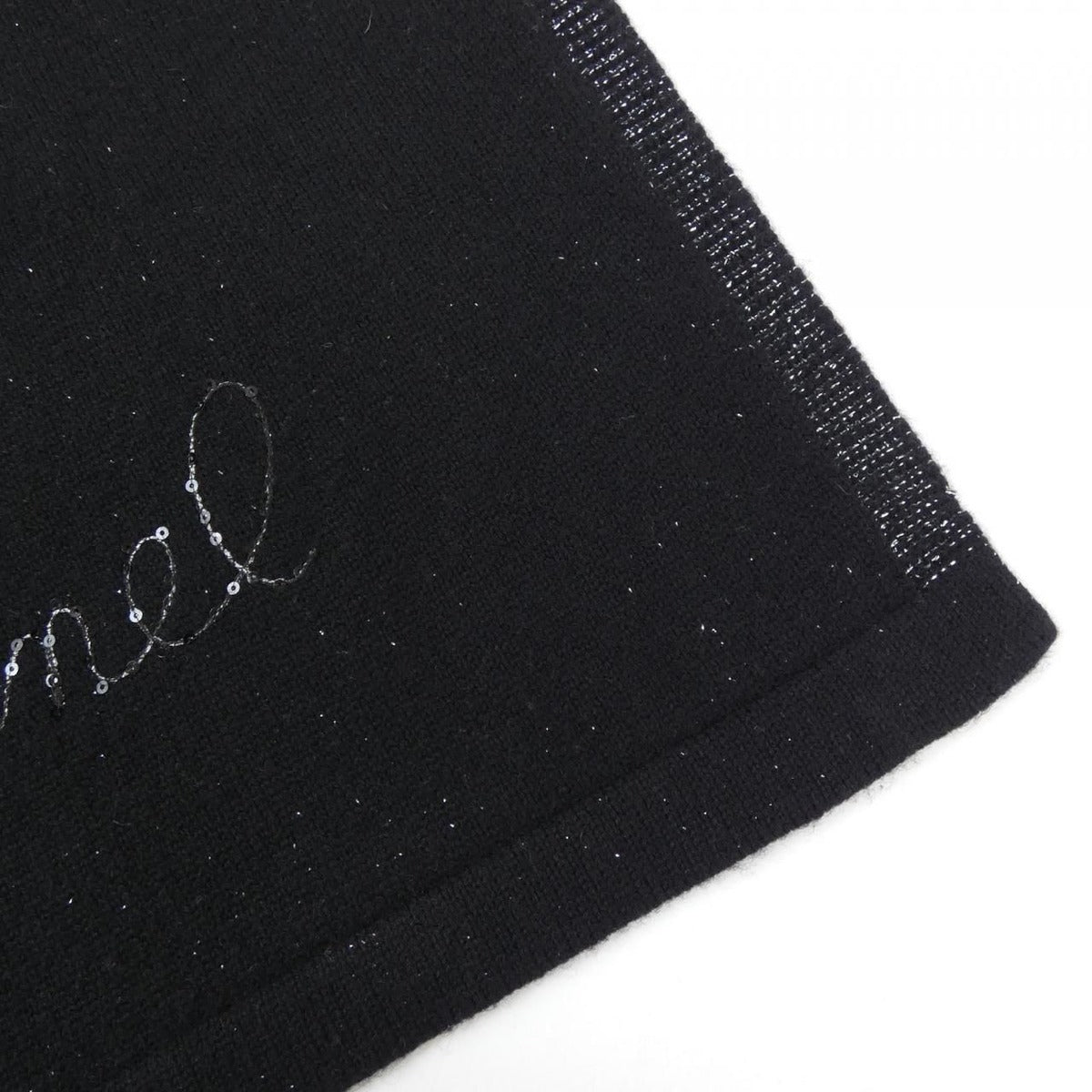 Chanel Scarf Cashmere Black — view 2