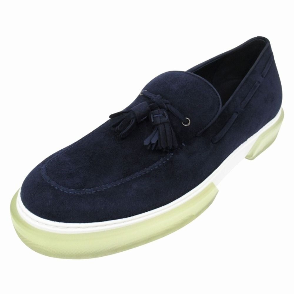 Hermes Ecute Tassel Loafers Slip on Sneakers Shoes Suede Leather