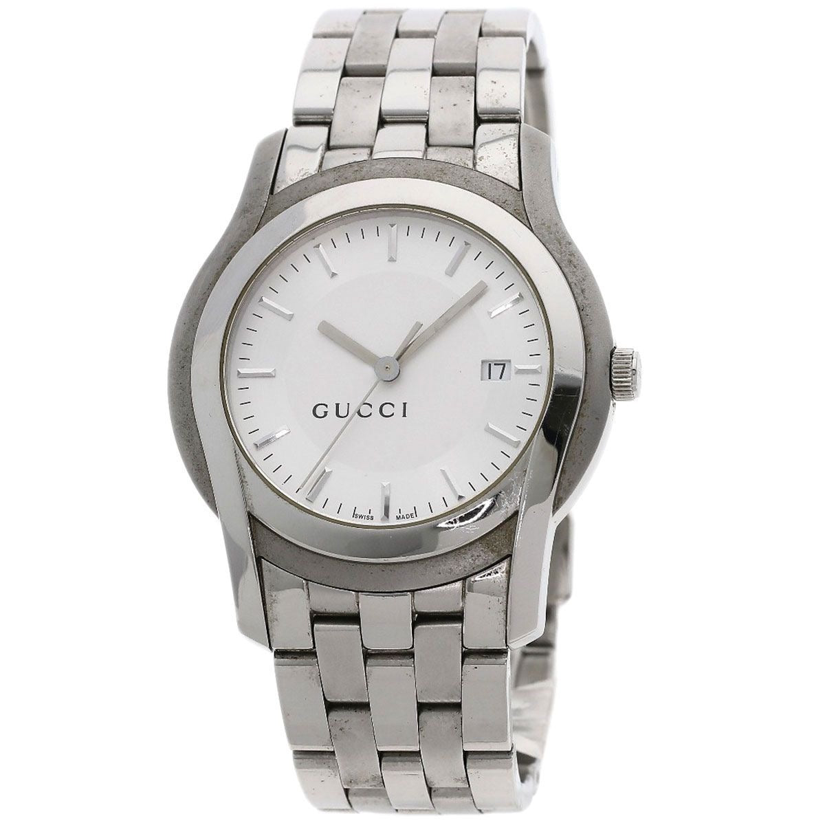 Gucci Round Face Watch SS
