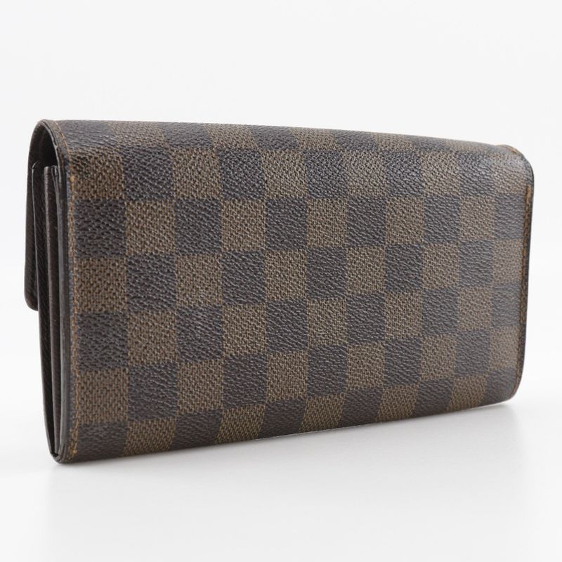 Louis Vuitton Pochette Portmonnais Cles Di N61724 Damier Canvas Brown Ca0015