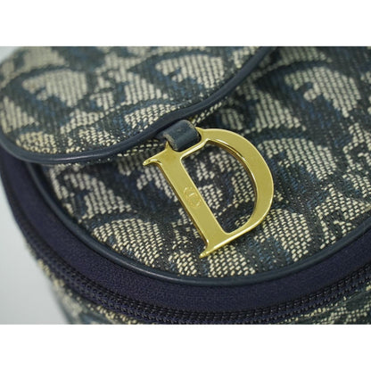 Dior Saddle Trotter Pouch Case Canvas Navy — view 6