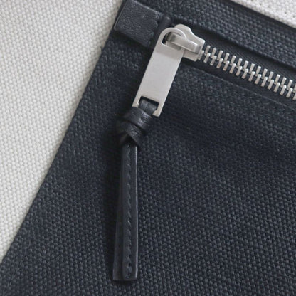  Saint Laurent Paris 509415 Rive Gauche Logo Canvas Leather Tote Bag Beige