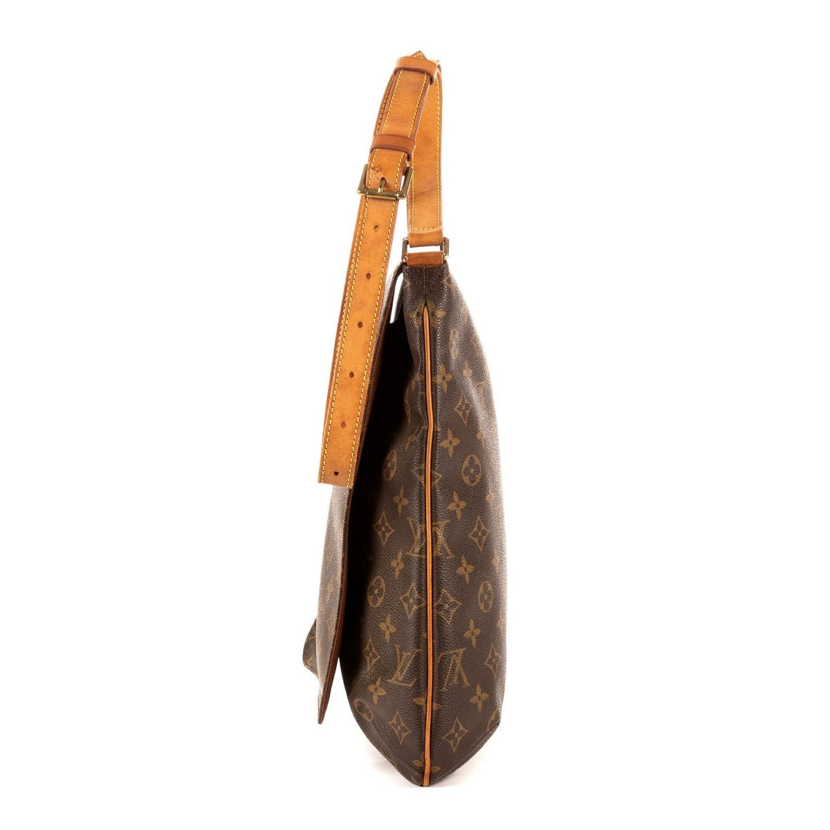 Louis Vuitton Musette Salsa Long Strap Brown Monogram Canvas Shoulder Bag — view 3