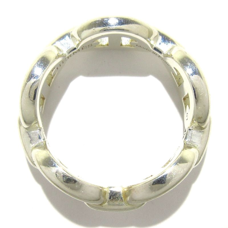 Hermes Ring 51 Chaine D'ancre Silver