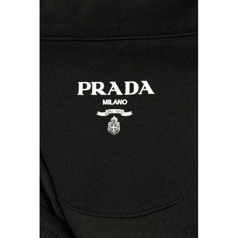 Prada Ujn850 S000 16 JM Triangle Patch Pigeon Short Sleeve Shirt XL — view 3