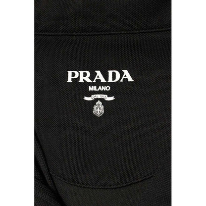 Prada Ujn850 S000 16 JM Triangle Patch Pigeon Short Sleeve Shirt XL — view 3