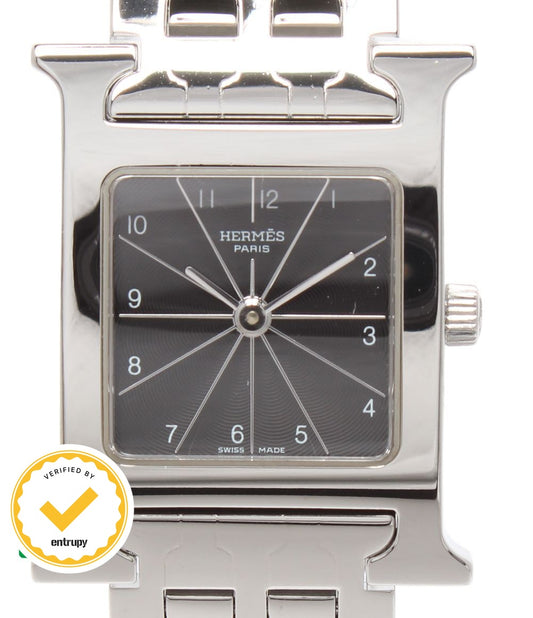 Hermes Watch H Quartz Black