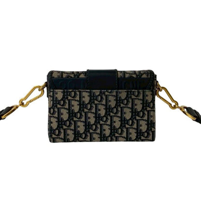 Christian Dior Trotter 30 Montaigne Oblique Leather Canvas Mini Shoulder Bag