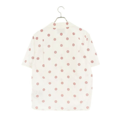 Prada Ucs339 Triangle Logo Print Dot Short Sleeve Shirt — view 2